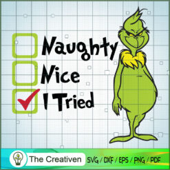 Naughty SVG Cut File for Cricut & Silhouette