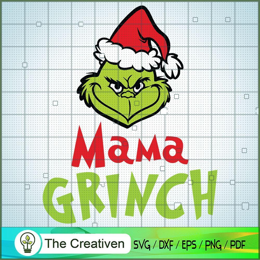 Mama Grinch SVG Cut File for Cricut & Silhouette 1 Mama Grinch SVG Cut File for Cricut & Silhouette