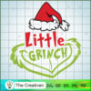 Little Grinch Christmas Santa Hat SVG Cut File for Cricut & Silhouette