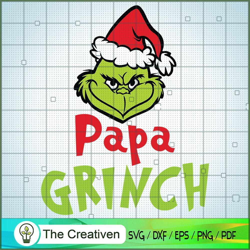 Papa Grinch SVG Cut File for Cricut & Silhouette 1 Papa Grinch SVG Cut File for Cricut & Silhouette