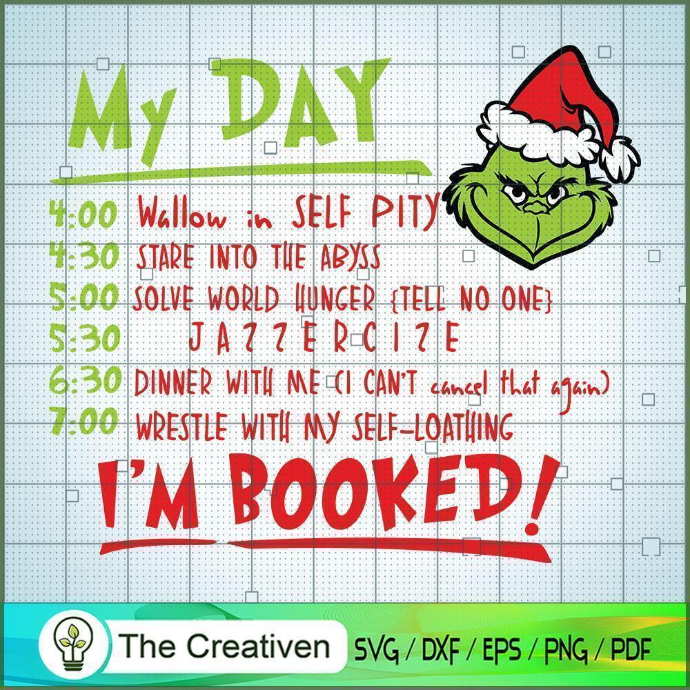 Timetable Of Grinch SVG, Grinch Christmas SVG, The Grinch SVG 1 Timetable Of Grinch SVG, Grinch Christmas SVG, The Grinch SVG