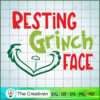 Resting Grinch Face SVG, Grinch Christmas SVG, The Grinch SVG 2 19 copy 19