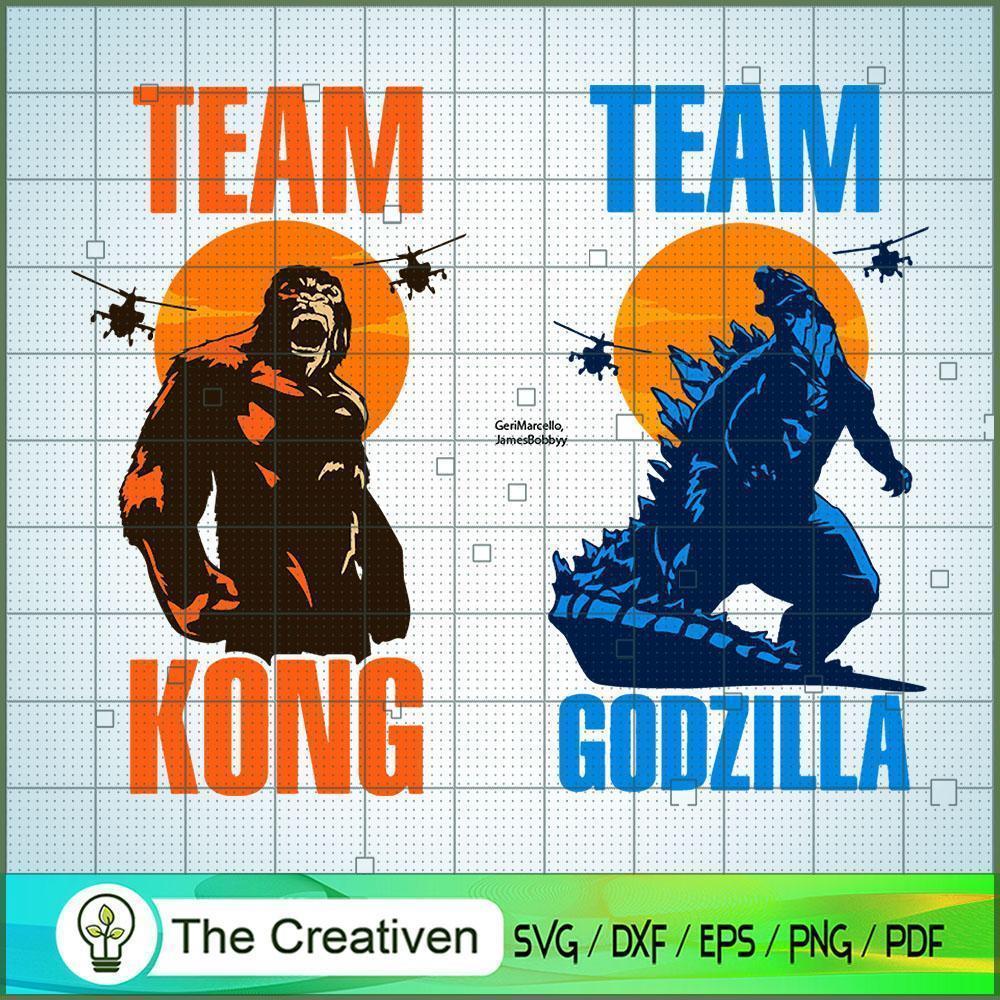 Team Godzilla vs Team Kong SVG Cut File for Cricut & S Design 11167 1 Team Godzilla vs Team Kong SVG Cut File for Cricut & S Design 11167