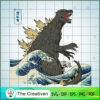Godzilla in Ocean SVG Cut File for Cricut & Silhouette