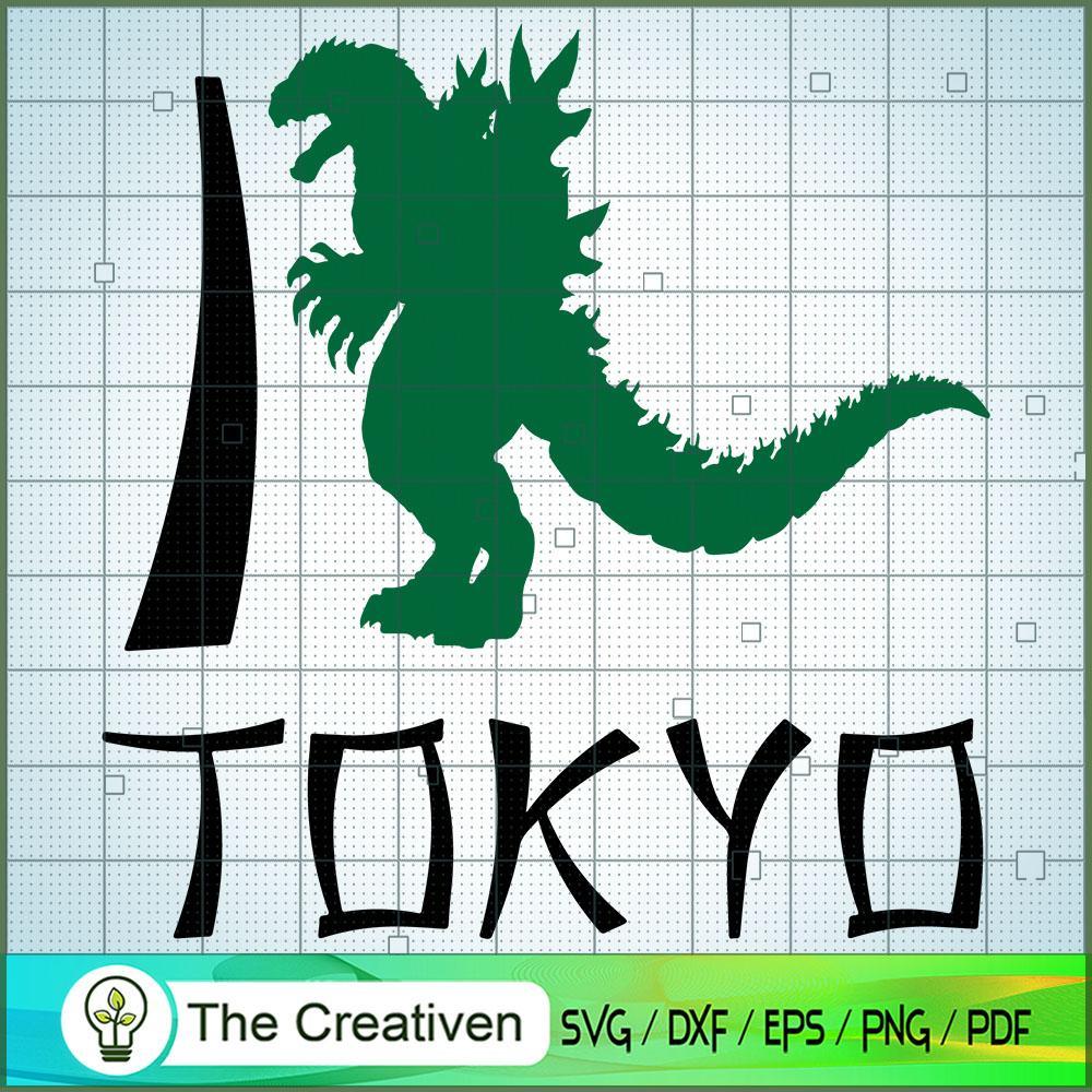 Godzilla in Tokyo SVG Cut File for Cricut & Silhouette 1 Godzilla in Tokyo SVG Cut File for Cricut & Silhouette