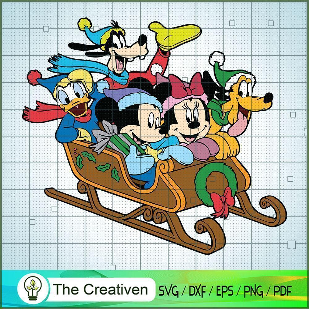 Mickey And Family Christmas SVG Cut File for Cricut & Design 11115 1 Mickey And Family Christmas SVG Cut File for Cricut & Design 11115