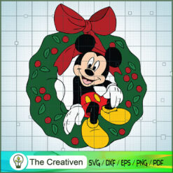 Mickey Merry Christmas SVG Cut File for Cricut & Silho Design 11102
