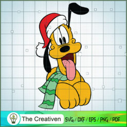 Pluto Merry Christmas SVG Cut File for Cricut & Silhou Design 11085