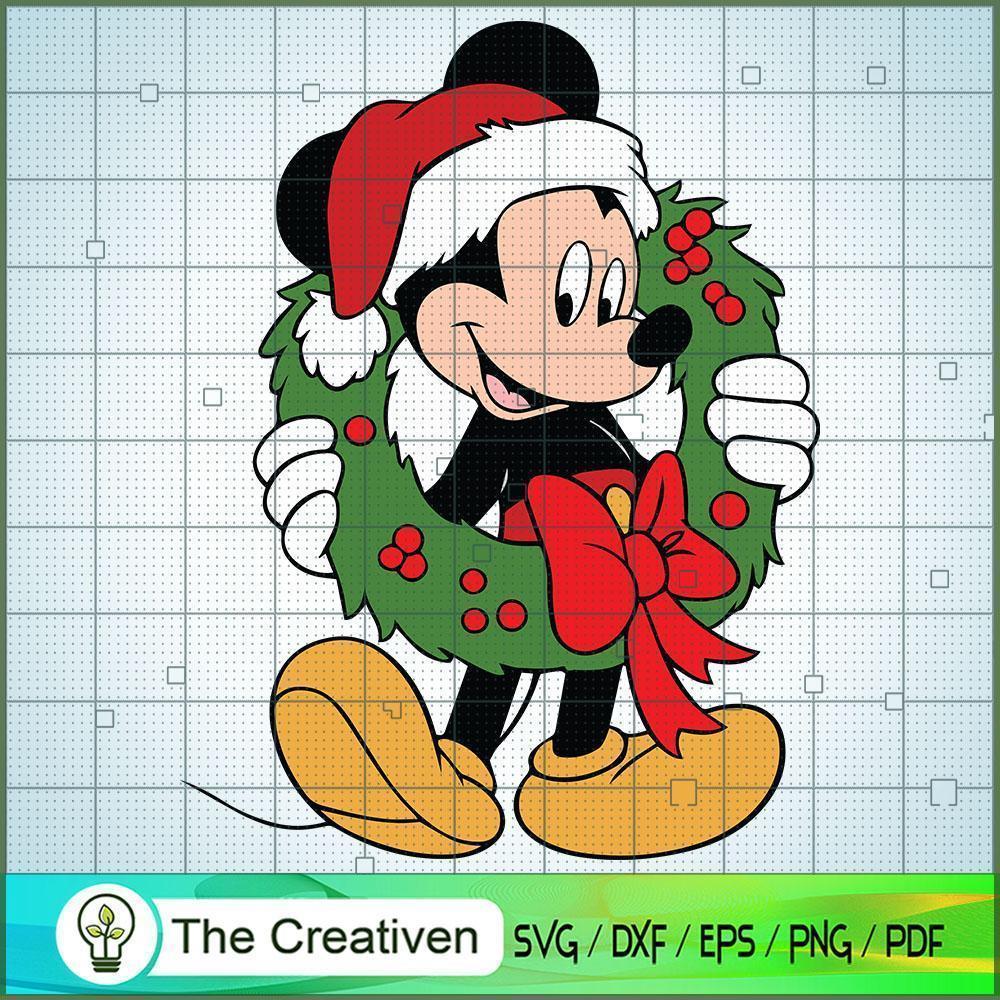 Mickey Merry Christmas SVG Cut File for Cricut & Silho Design 11081 1 Mickey Merry Christmas SVG Cut File for Cricut & Silho Design 11081
