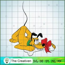 Pluto with Bone Gift SVG Cut File for Cricut & Silhouette
