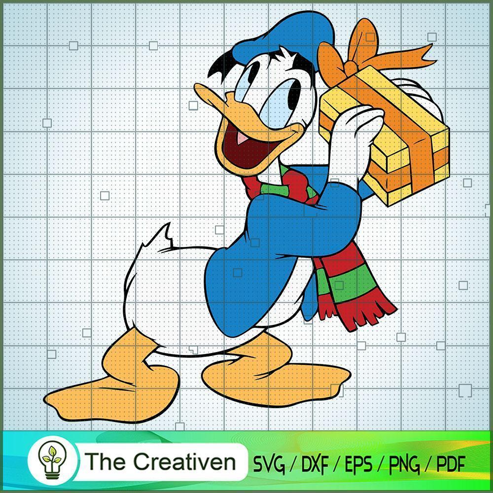 Donald Gift SVG Cut File for Cricut & Silhouette 1 Donald Gift SVG Cut File for Cricut & Silhouette