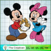 Mickey Gives a Gift to Daisy SVG Cut File for Cricut & Silhouette 2 35 copy 13