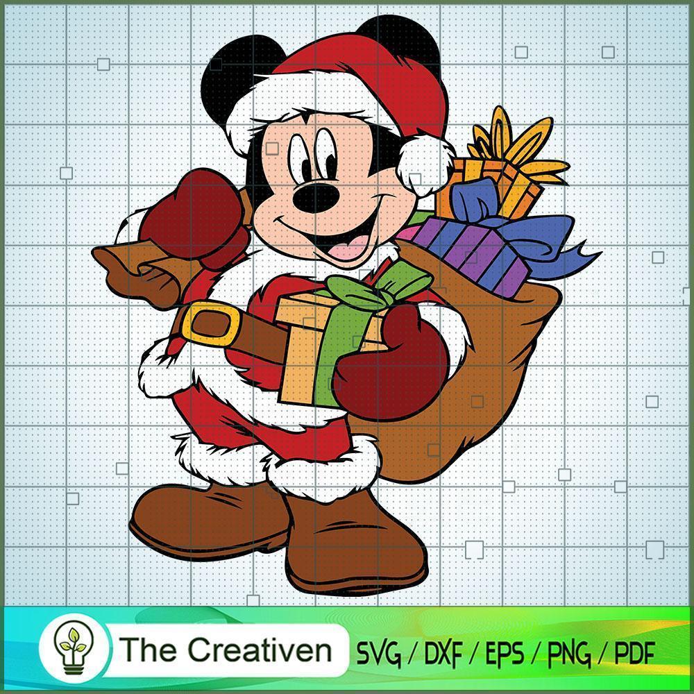 Mickey Santa Claus Gift SVG Cut File for Cricut & Silhouette 1 Mickey Santa Claus Gift SVG Cut File for Cricut & Silhouette