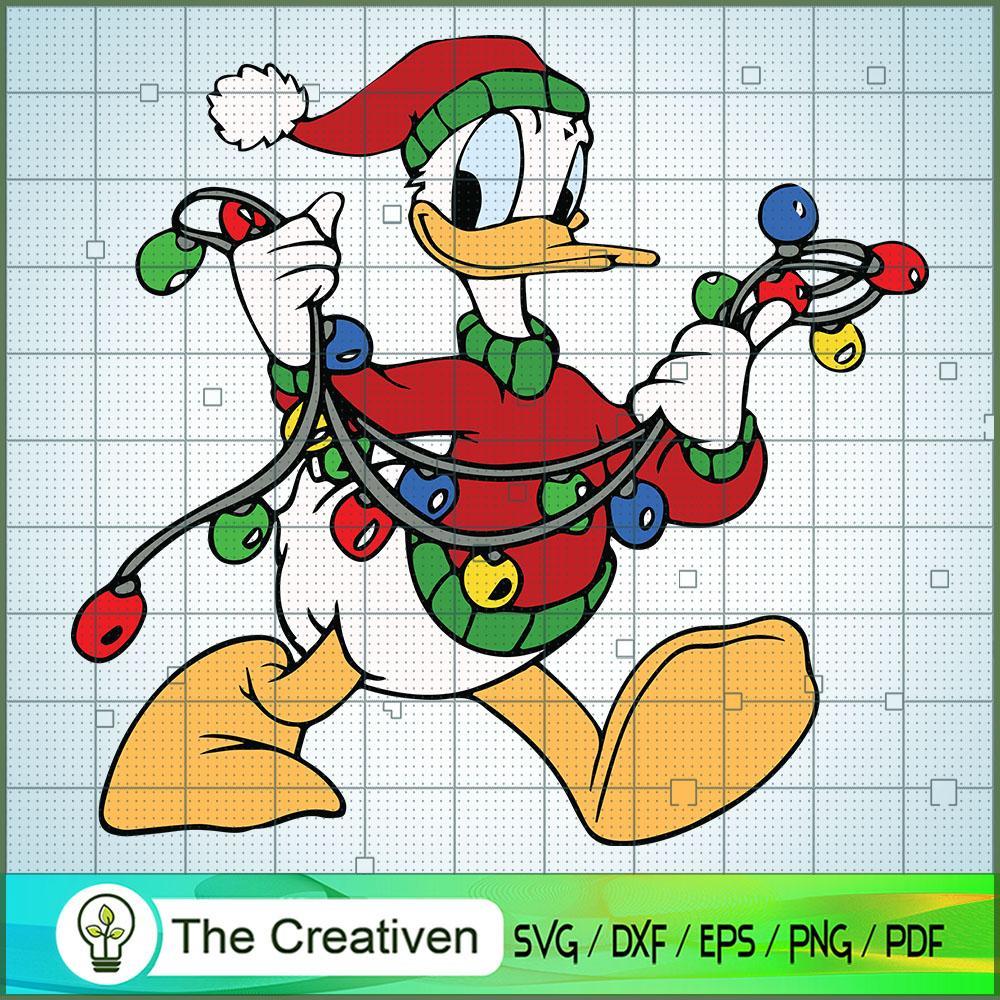 Donald Christmas Led SVG Cut File for Cricut & Silhouette 1 Donald Christmas Led SVG Cut File for Cricut & Silhouette