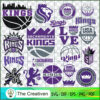 Sacramento Kings Logo Bundle SVG Cut File for Cricut & Silhouette