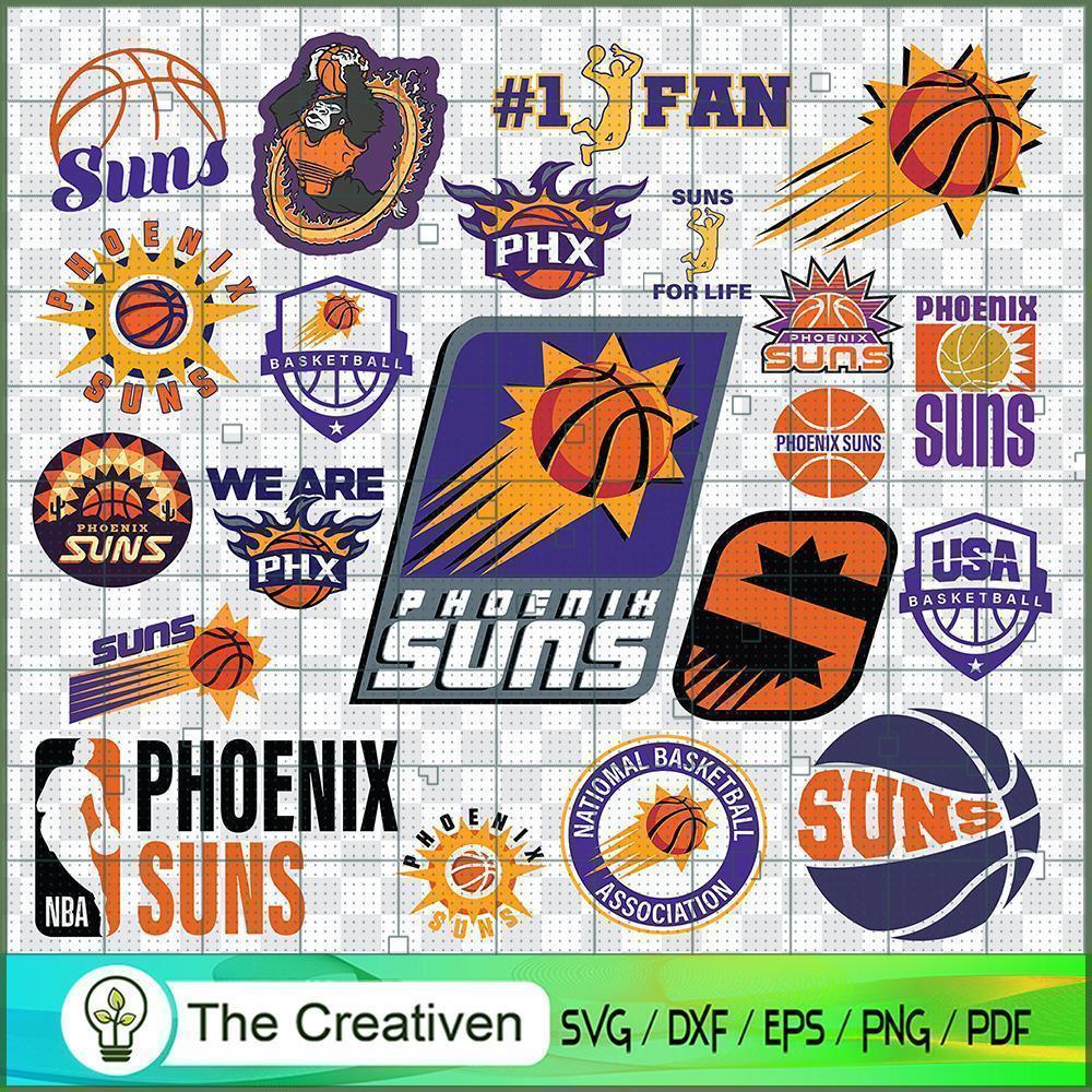 Phoenix Suns Logo Bundle SVG Cut File for Cricut & Silhouette 1 Phoenix Suns Logo Bundle SVG Cut File for Cricut & Silhouette