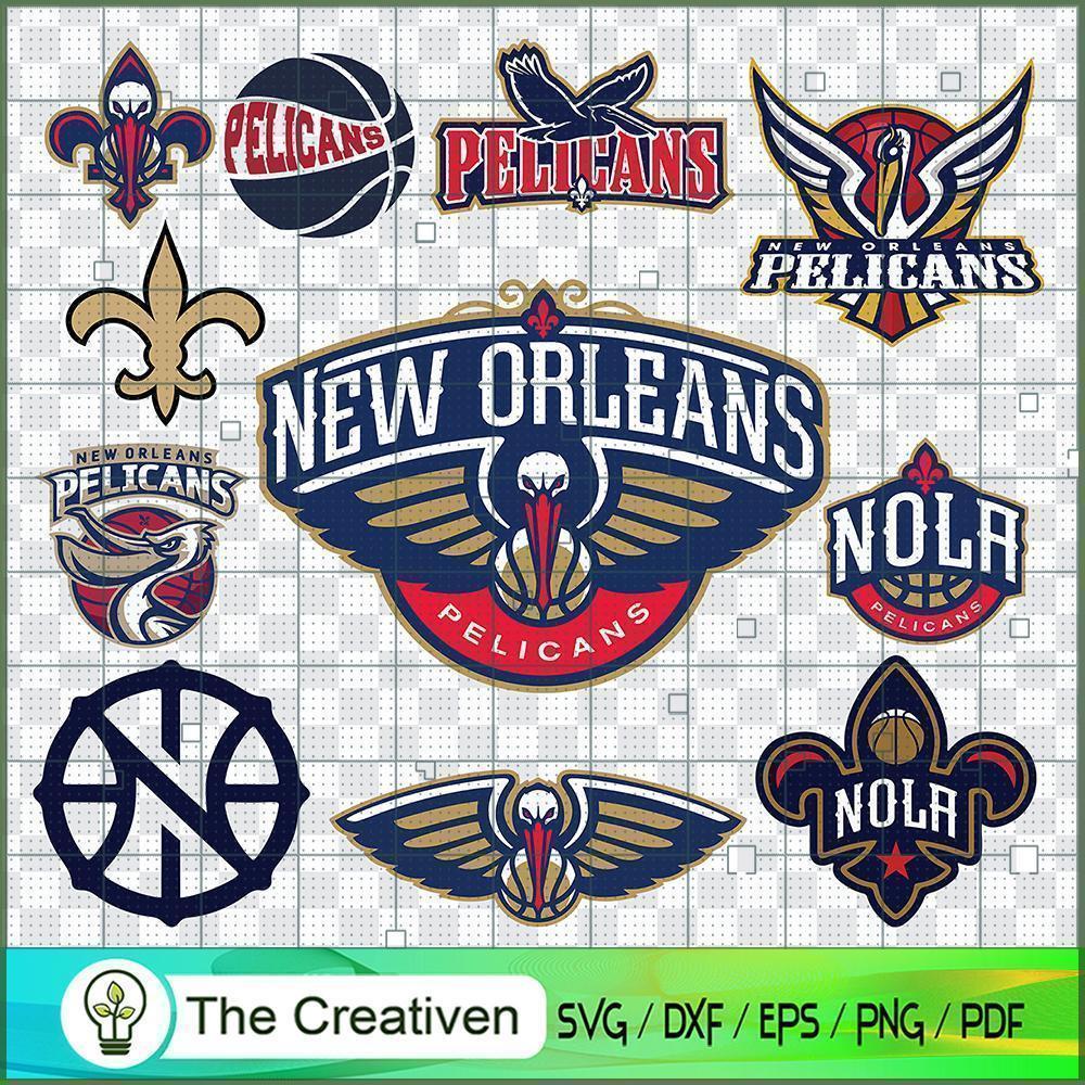 New Orleans Pelicans Logo Bundle SVG Cut File for Cricut & Silhouette 1 New Orleans Pelicans Logo Bundle SVG Cut File for Cricut & Silhouette