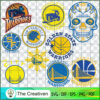 Golden State Warriors Logo Bundle SVG Cut File for Cricut & Silhouette