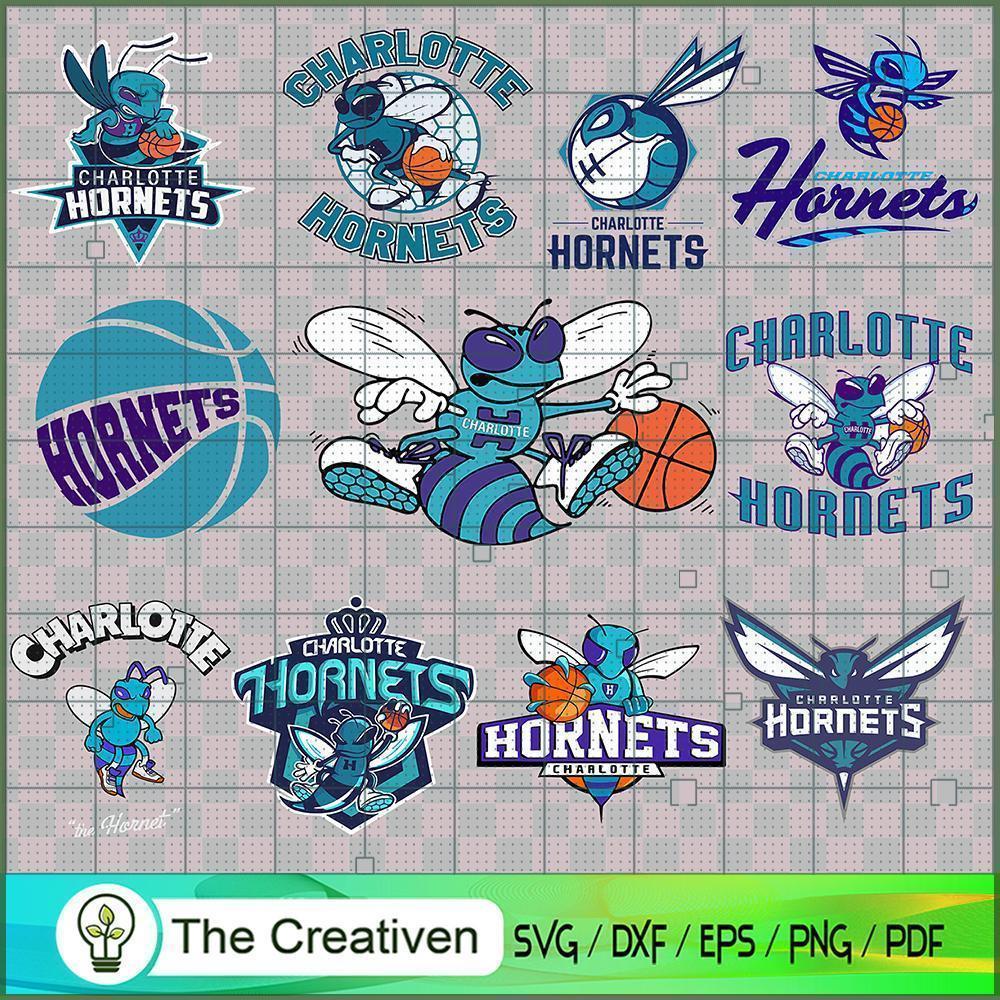 Charlotte Hornets Logo Bundle SVG Cut File for Cricut & Silhouette 1 Charlotte Hornets Logo Bundle SVG Cut File for Cricut & Silhouette