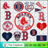 Boston Red Sox Logo Bundle SVG Cut File for Cricut & Silhouette