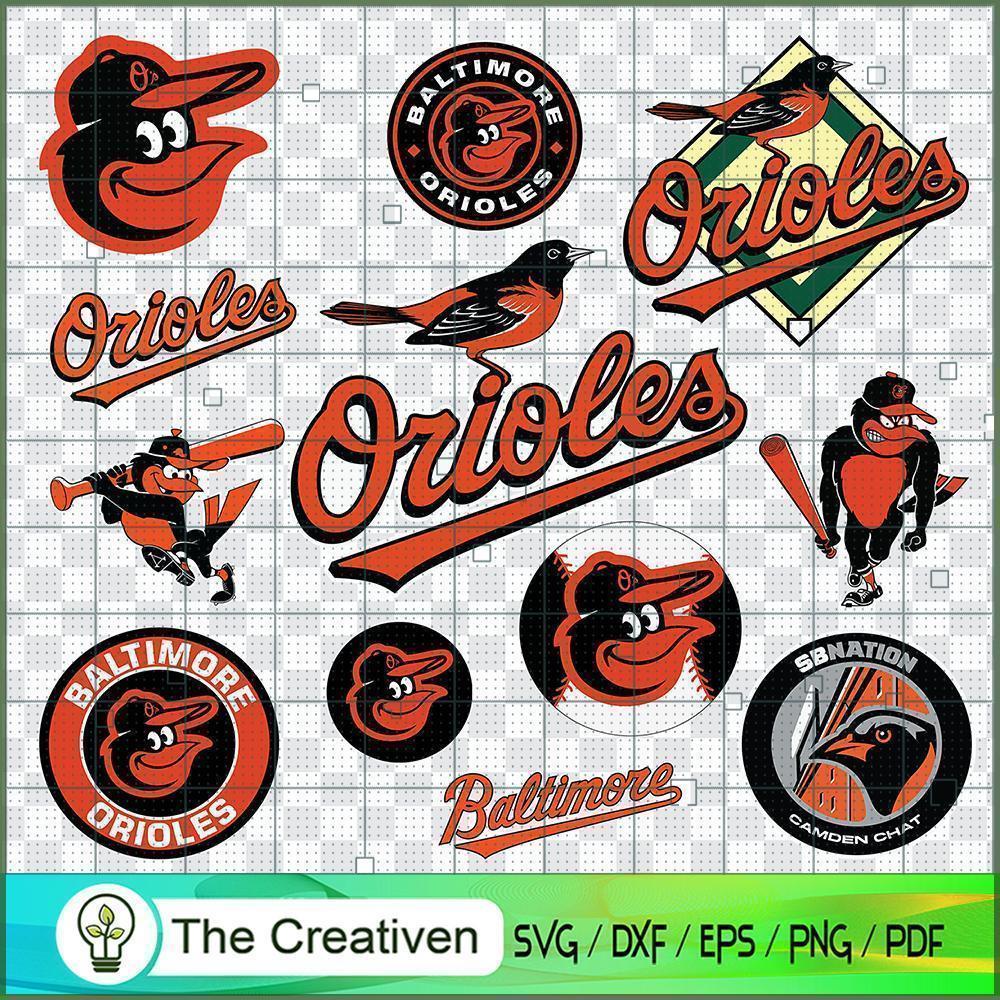 Baltimore Orioles Logo Bundle SVG Cut File for Cricut & Silhouette 1 Baltimore Orioles Logo Bundle SVG Cut File for Cricut & Silhouette