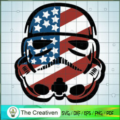 Stormtrooper 4th July SVG Cut File for Cricut & Silhouette