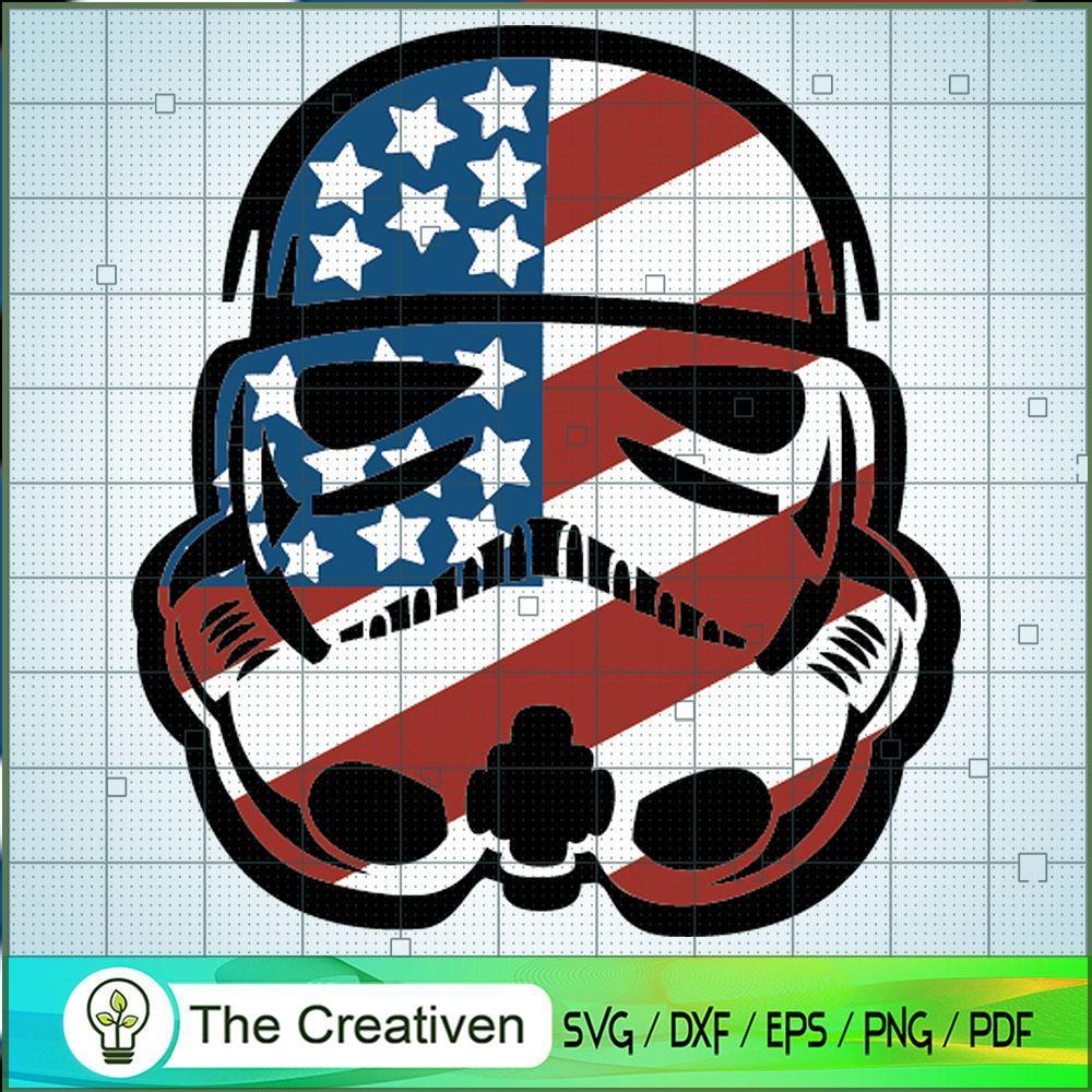 Stormtrooper 4th July SVG Cut File for Cricut & Silhouette 1 Stormtrooper 4th July SVG Cut File for Cricut & Silhouette