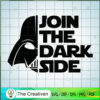 Join The Dark Side Darth Vader SVG Cut File for Cricut & Silhouette