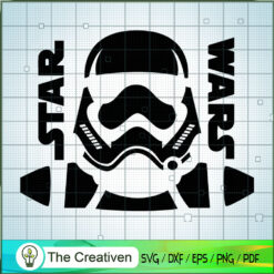 Star War Black And White Logo SVG Cut File for Cricut & Silhouette