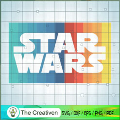 Star War Retro Logo SVG Cut File for Cricut & Silhouette