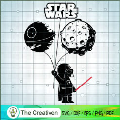 Star War With The DeadStar Balloon SVG, Star Wars SVG, DeathStar SVG