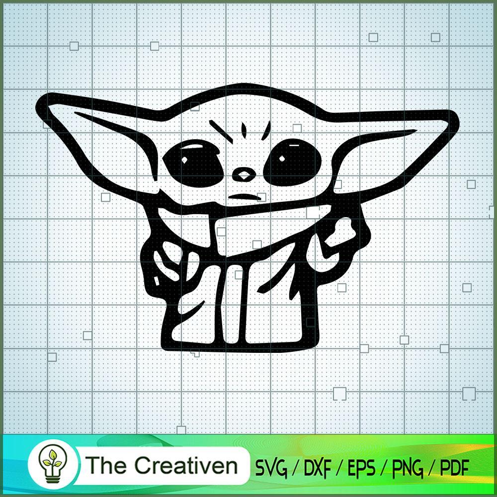 Baby Yoda Gift SVG Cut File for Cricut & Silhouette 1 Baby Yoda Gift SVG Cut File for Cricut & Silhouette