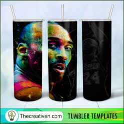 Kobe Art Face Skinny Tumbler Wrap – Digital Download