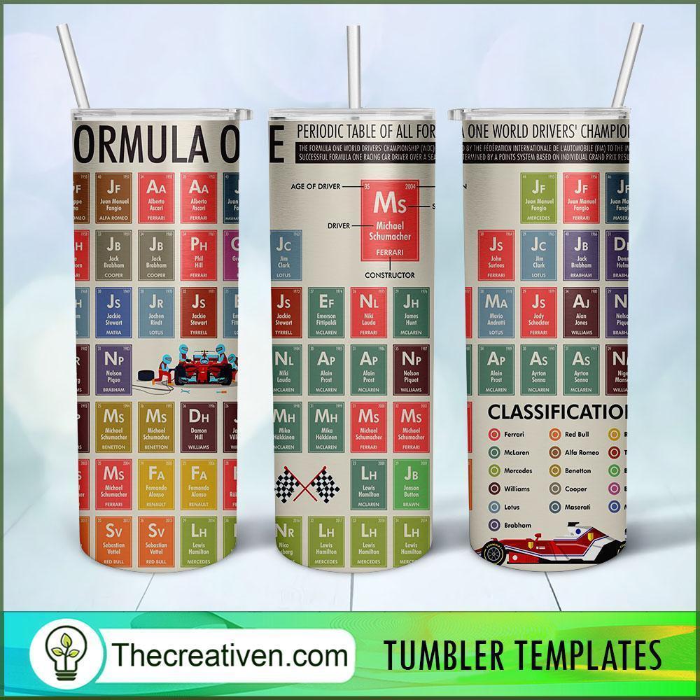 Formula One Skinny Tumbler Wrap – Digital Download 1 Formula One Skinny Tumbler Wrap – Digital Download