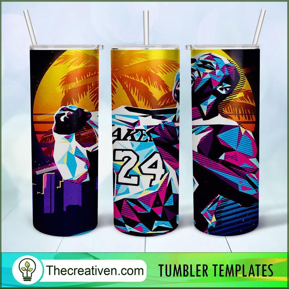 Kobe 24 Skinny Tumbler Wrap – Digital Download 1 Kobe 24 Skinny Tumbler Wrap – Digital Download