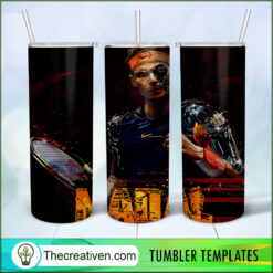 Rafael Nadal Skinny Tumbler Wrap – Digital Download