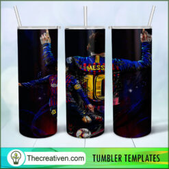 Lionel Messi Skinny Tumbler Wrap – Digital Download