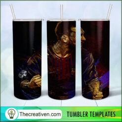 Lionel Messi Art Skinny Tumbler Wrap – Digital Download