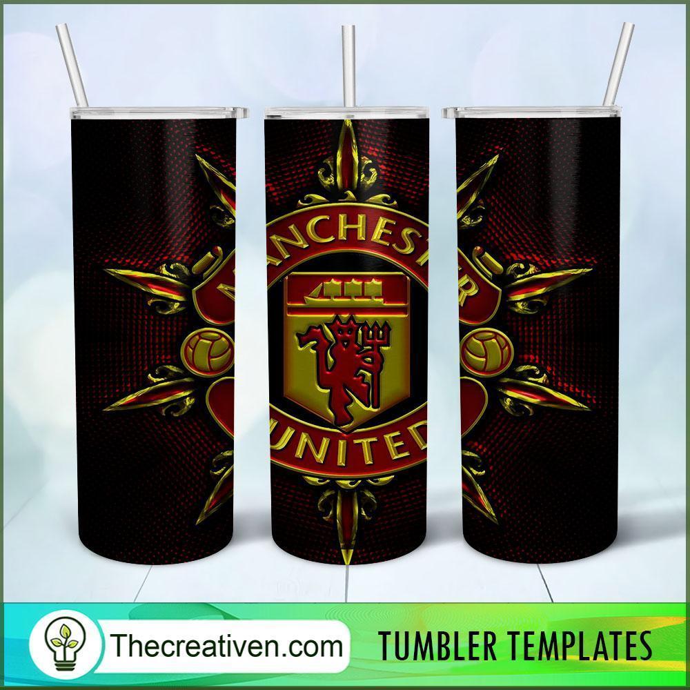Manchester United Logo Skinny, 20oz Skinny Straight, Full Tumbler Wrap, PNG Digital File 1 4 copy 24