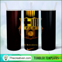 FC Barcelona Logo Skinny Tumbler Wrap – Digital Download