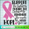 Support The Fighters SVG, Cancer SVG, Breast Cancer Awareness SVG 2 support the fighters.. copy