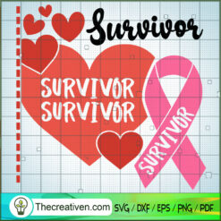 Survivor SVG, Cancer SVG, Breast Cancer Awareness SVG