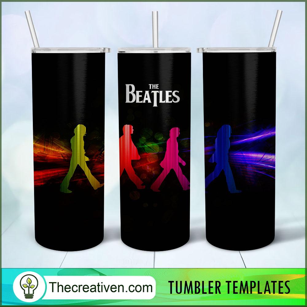 The Beatles Walk At Night Skinny, 20oz Skinny Straight, Full Tumbler Wrap, PNG Digital File 1 23 copy 20
