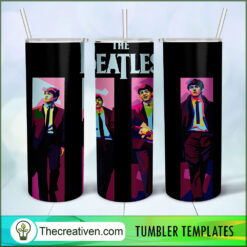 The Beatles Band Rock Skinny Tumbler Wrap – Digital Download