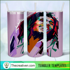 Bob Marley Skinny Tumbler Wrap – Digital Download