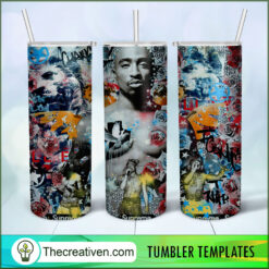 Tupac Skinny Tumbler Wrap – Digital Download