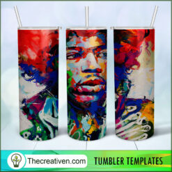 Jimi Hendrix Skinny Tumbler Wrap – Digital Download