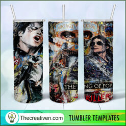 Michael Jackson The King Of Po Tumbler Wrap Download
