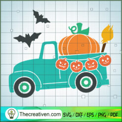 Pumpkin Truck SVG Cut File for Cricut & Silhouette