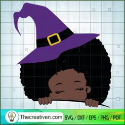 Black Witch SVG Cut File for Cricut & Silhouette